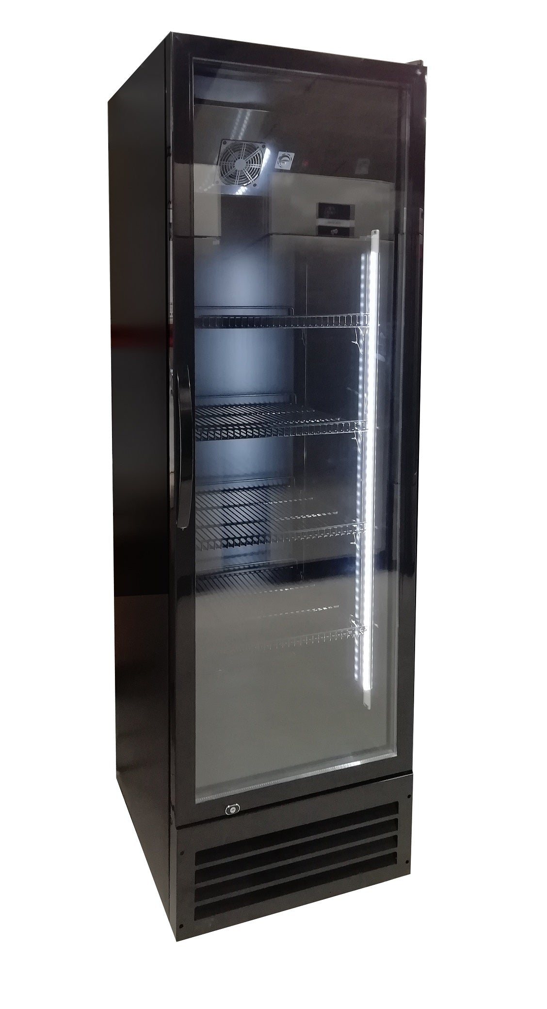 Backbar Glaskøleskab 347 Liter Sort