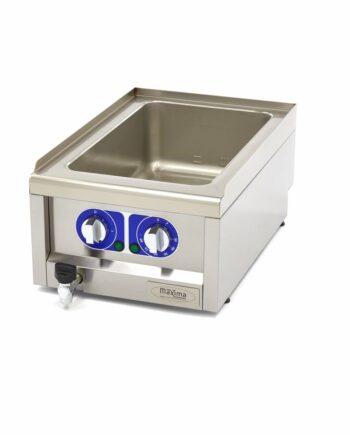Bain Marie Enkelt Enhed 60cm Med Afløbshane Elektrisk