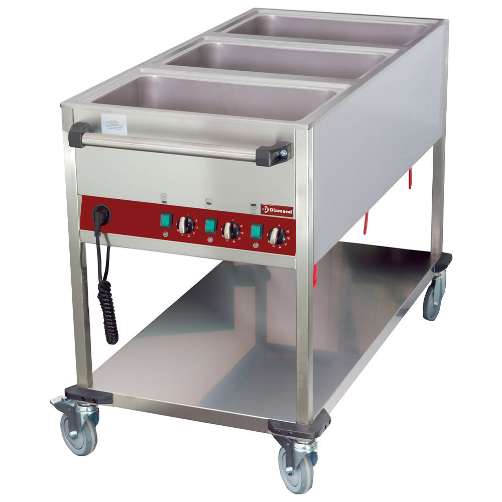 Bain-marie Varmevogn Gn 150 Mm Temperaturer