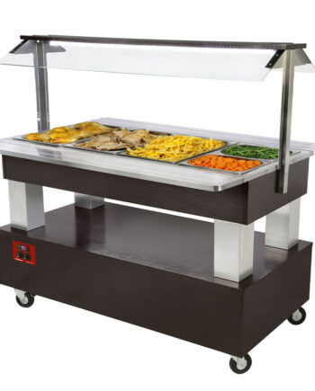 Buffet   Bain-marie Salatbar  4x Gn1  -150  Wengé Træ
