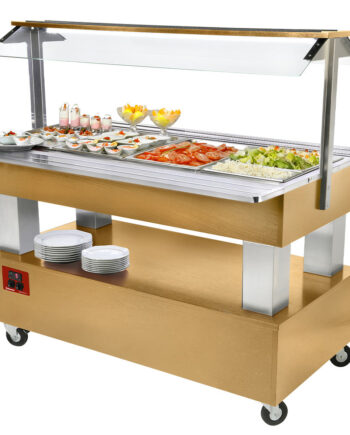 Buffet Kølet Salatbar  4x Gn1  -150  Lys Eg