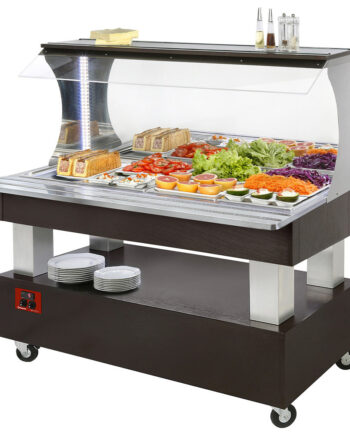 Buffet Vægplaceret Køl  4x Gn1  -150  Wengé-træ