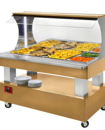 Buffet Varm Vægplaceret 4x Gn1  -150  Lys Eg