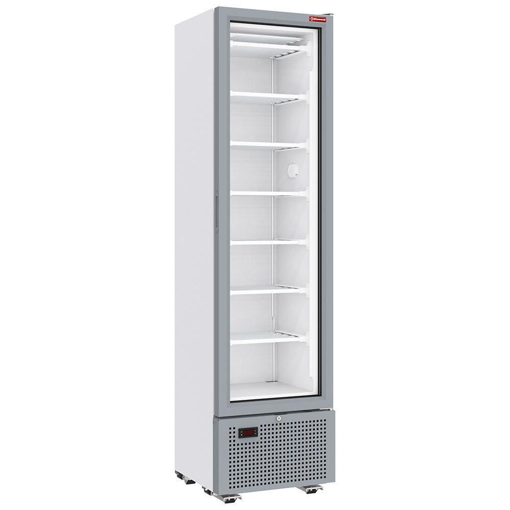Displayfryseskab 221 Liter Faste Niveauer Hvid