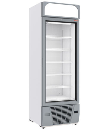 Displayfryseskab 496 Liter   Faste Niveauer Med Lysboks Hvid