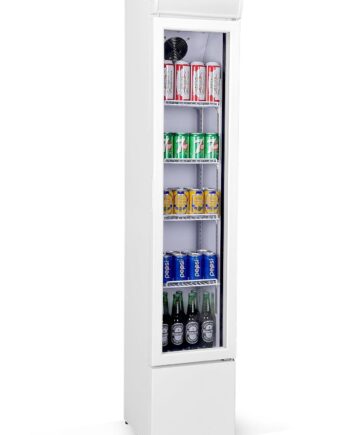 Displaykøleskab Hvidt Smalt 105 Liter