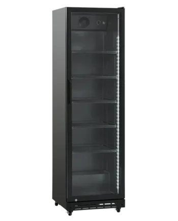 Displaykøleskab   Låge 392 Liter Sort