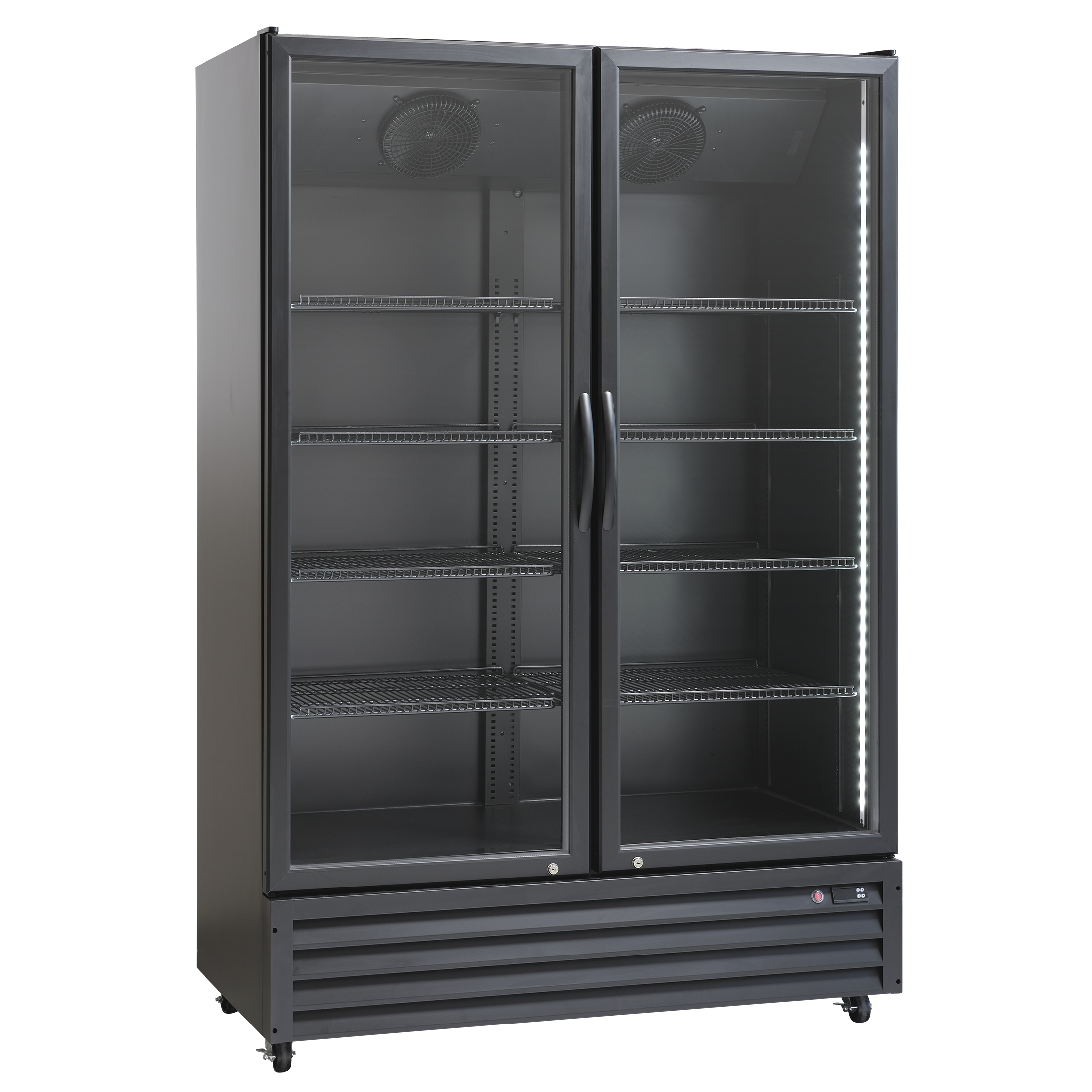 Displaykøleskab Låger 1100 Liter Sort