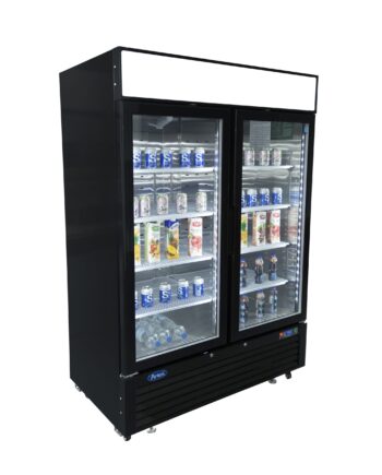 Displaykøleskab   Låger Sort 922 Liter