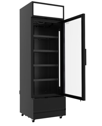 Displaykøleskab  Sort 360 Liter