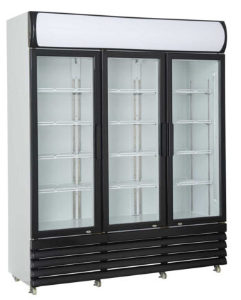 Displaykøleskab Sorte Låger 1065 Liter