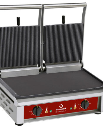 Dobbelt Kontaktgrill  Emaljerede Plader