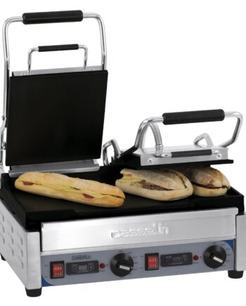 Dobbeltkontaktgrill Premium Glat Glat Med Timer