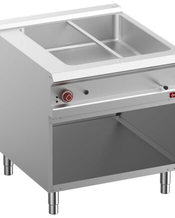 Elektrisk Bain-marie 8x Gn    -150 Mm  åbent Skab