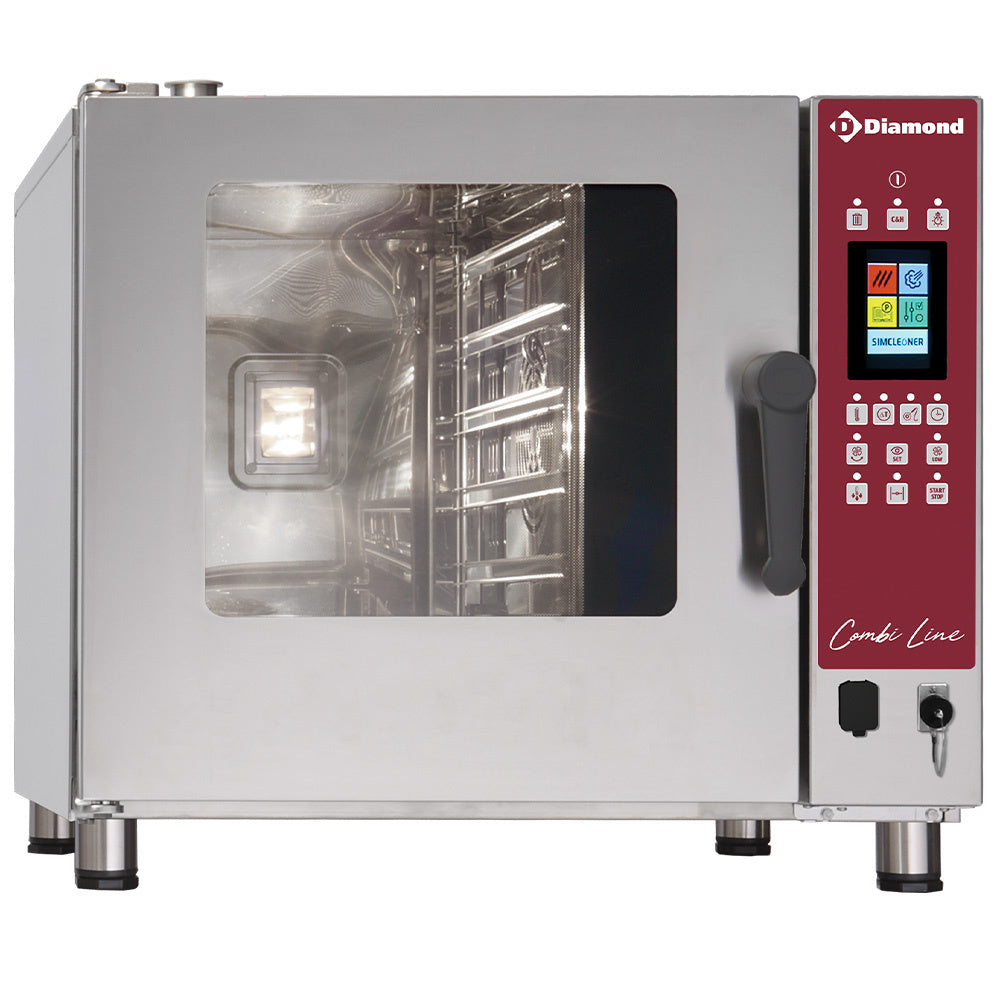 Elektrisk Ovn Touchscreen Damp Konvektion 5x Gn Automatisk Rengøring