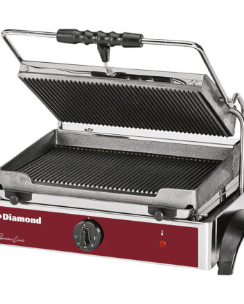 Elektrisk Panini Grill Medium  Ribbede Plader