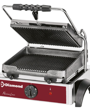 Elektrisk Panini Grill  Ribbede Plader