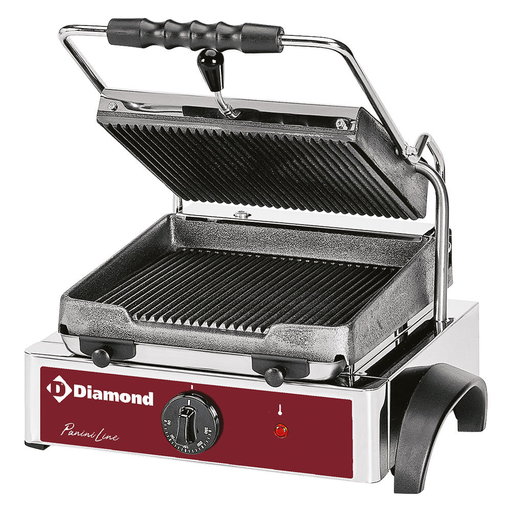 Elektrisk Panini Grill Ribbede Plader