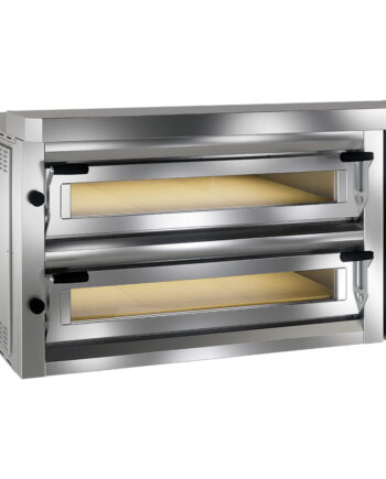 Elektrisk Pizzaovn  Quot Ekstra Stor Quot  2x6 Pizzaer 350mm Fuldt Ildfast Sten