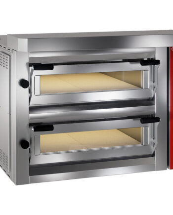 Elektrisk Pizzaovn  2x4 Pizzaer 350mm Fuldt Ildfast Stenovn