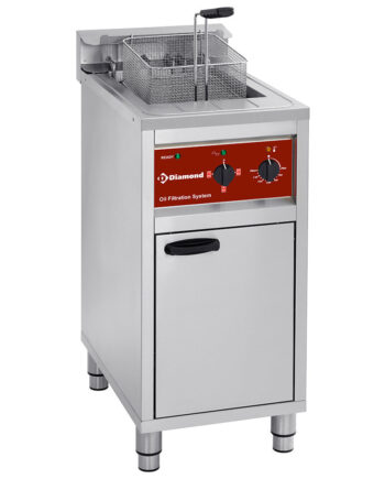Friture El  Med Filtreringssystem    Tank 16 Liter  På Kabinet