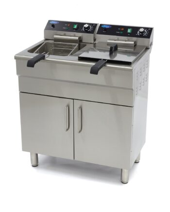 Friture     16 Liter   Kurve Med Aftapningshane Og Stativ  400 Volt