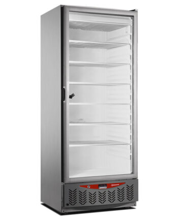 Fryser  Glaslåge  525 Liter  Gn2   600x400  Rustfrit Stål