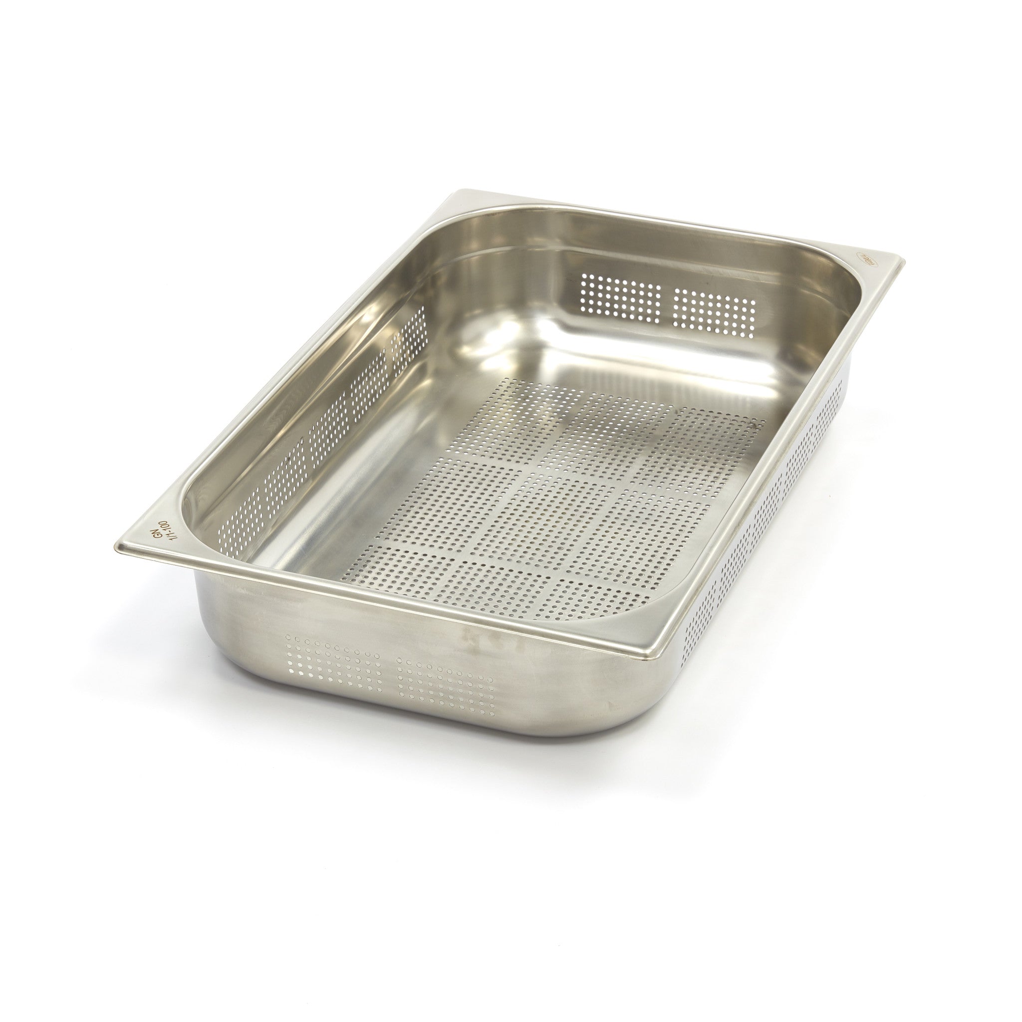 Gastronorm Beholder Stk Gn 10 Cm Dyb Rustfrit Stål Perforeret