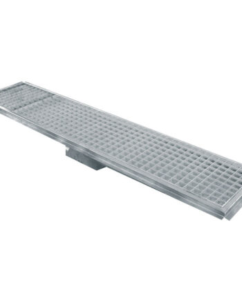 Gulvafløbsrende   Rustfrit Stål 1500x300  Sideværts Afløb