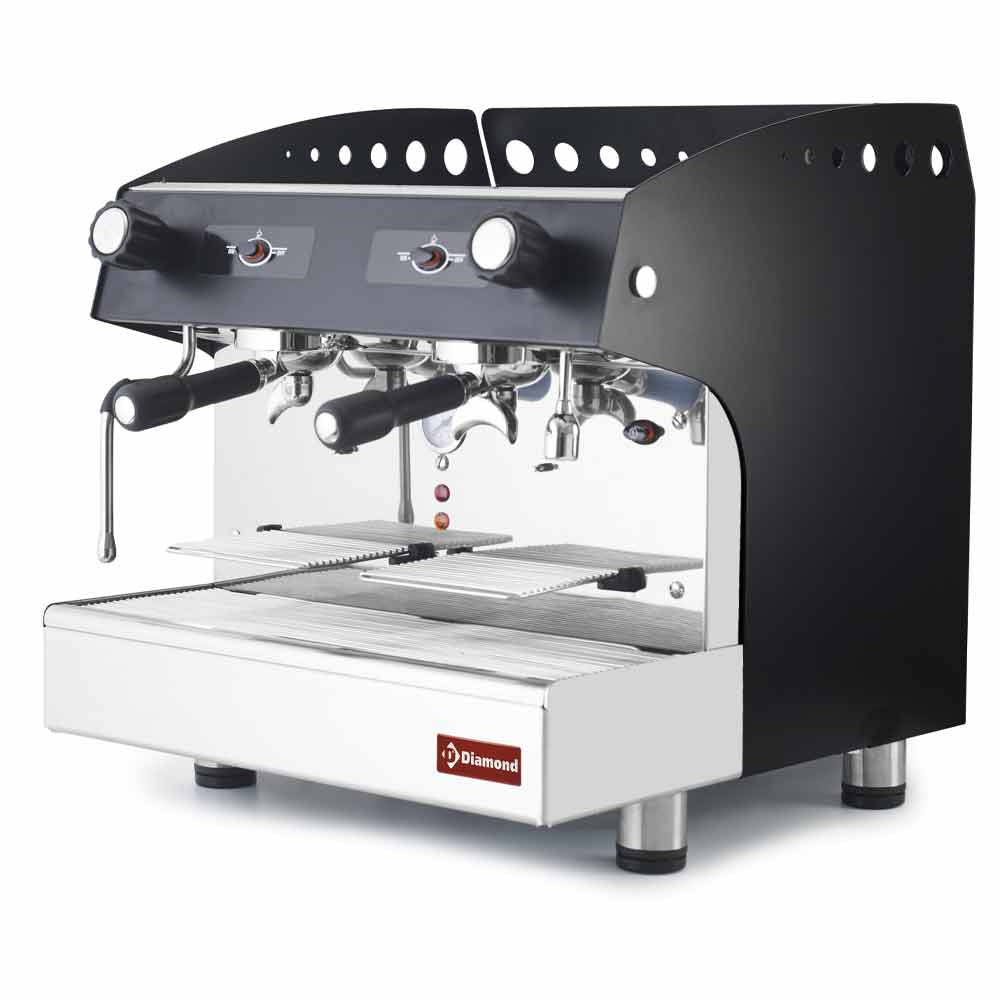 Halvautomatisk Espressomaskine Grupper Sort