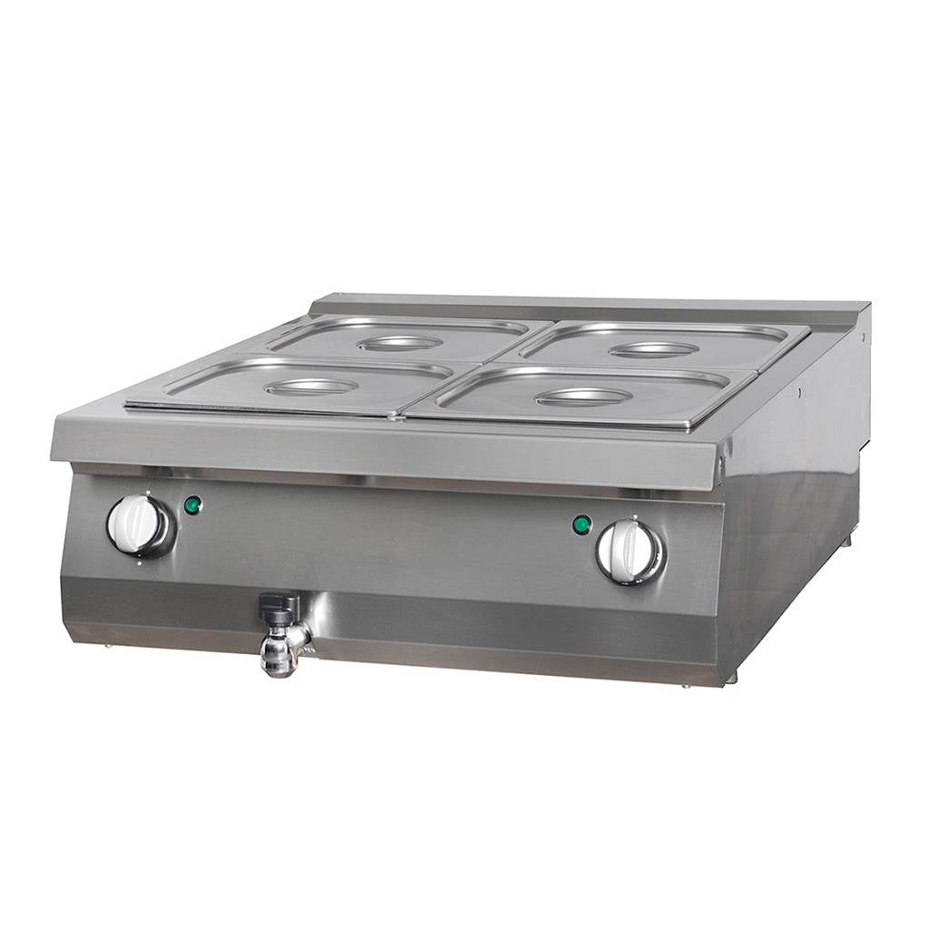 Heavy Duty Bain Marie Dobbelt Enhed 70 Cm Dyb Elektrisk