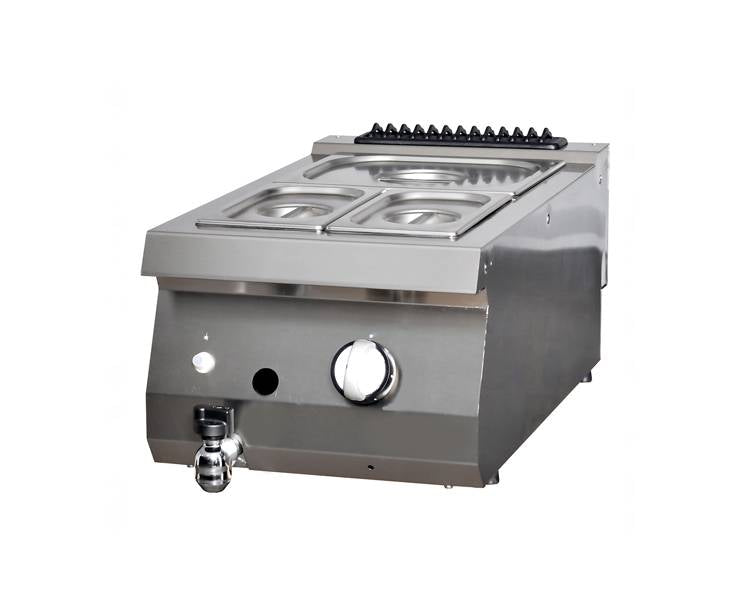 Heavy Duty Bain Marie Enkelt Enhed 70 Cm Dyb Gas