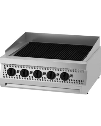 Heavy Duty Chargrill Dobbelt Enhed 70 Cm Dyb Gas