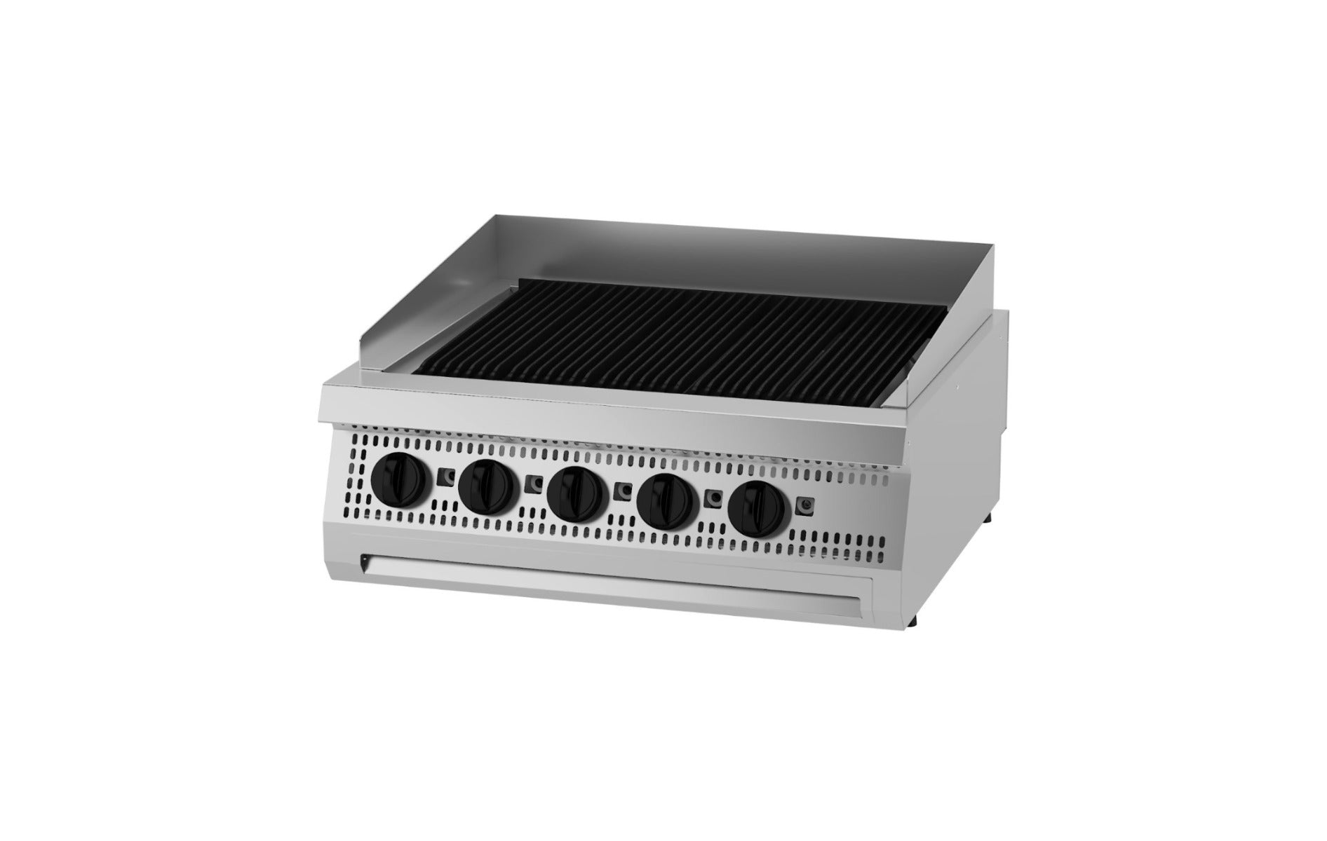 Heavy Duty Chargrill Dobbelt Enhed 70 Cm Dyb Gas