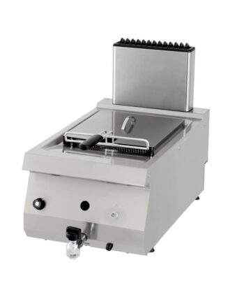 Heavy Duty Friture     12l Enkelt Enhed 70 Cm Dyb Med Aftapningshane Gas
