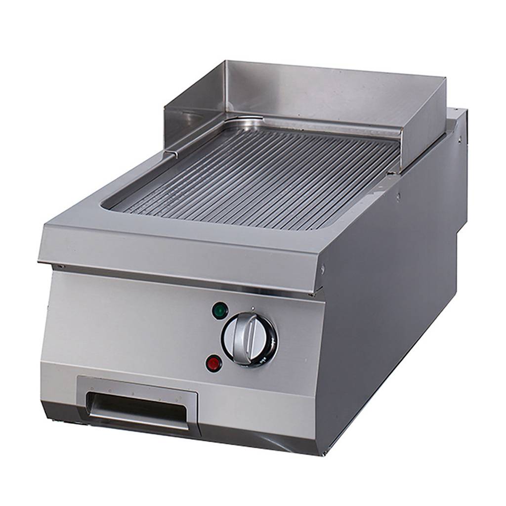 Heavy Duty Grillplade Rillet Enkelt Enhed 70 Cm Dyb Elektrisk