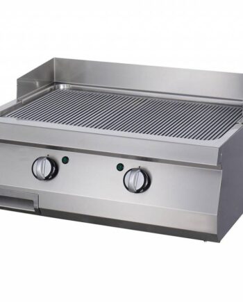 Heavy Duty Grillplade Rillet Krom Dobbelt Enhed 70 Cm Dyb Gas