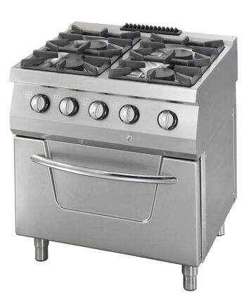 Heavy Duty Komfur   Brændere Dobbelt Enhed 70 Cm Dyb 37kw Gas Inkl  Ovn