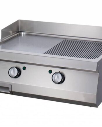 Heavy Duty Stegeplade Halvrillet Krom Dobbelt Enhed 70 Cm Dyb Gas