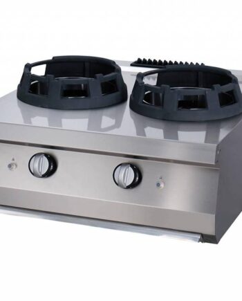 Heavy Duty Wok-komfur     28   Cm Kogeplader Dobbelt Enhed 70 Cm Dyb Gas