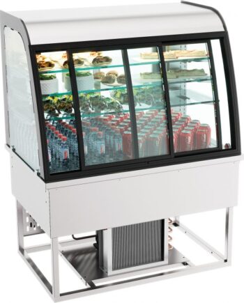 Indbygget Kølede Displaycase 140l Skydedøre
