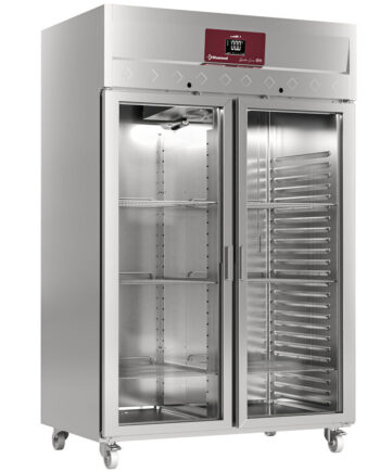 Køleskab 1400 Liter   Glaslåger Gn      På Hjul