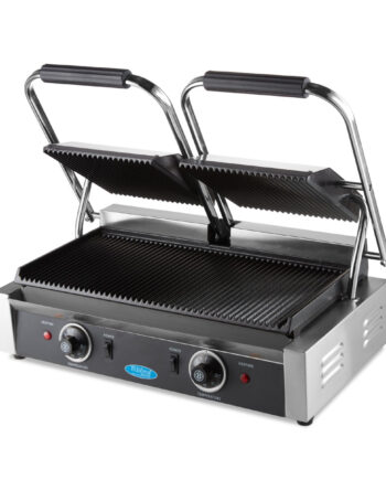 Kontaktgrill Rillet Dobbelt Grillplade     22cm