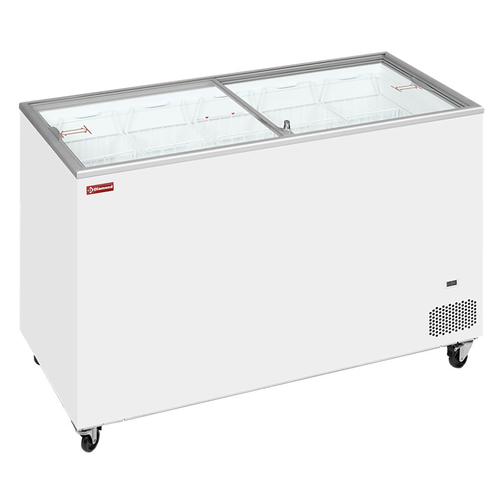 Kummefryser 400 Liter Skydelåg