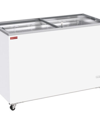 Kummefryser 410 Liter  Skydelåg På Hjul