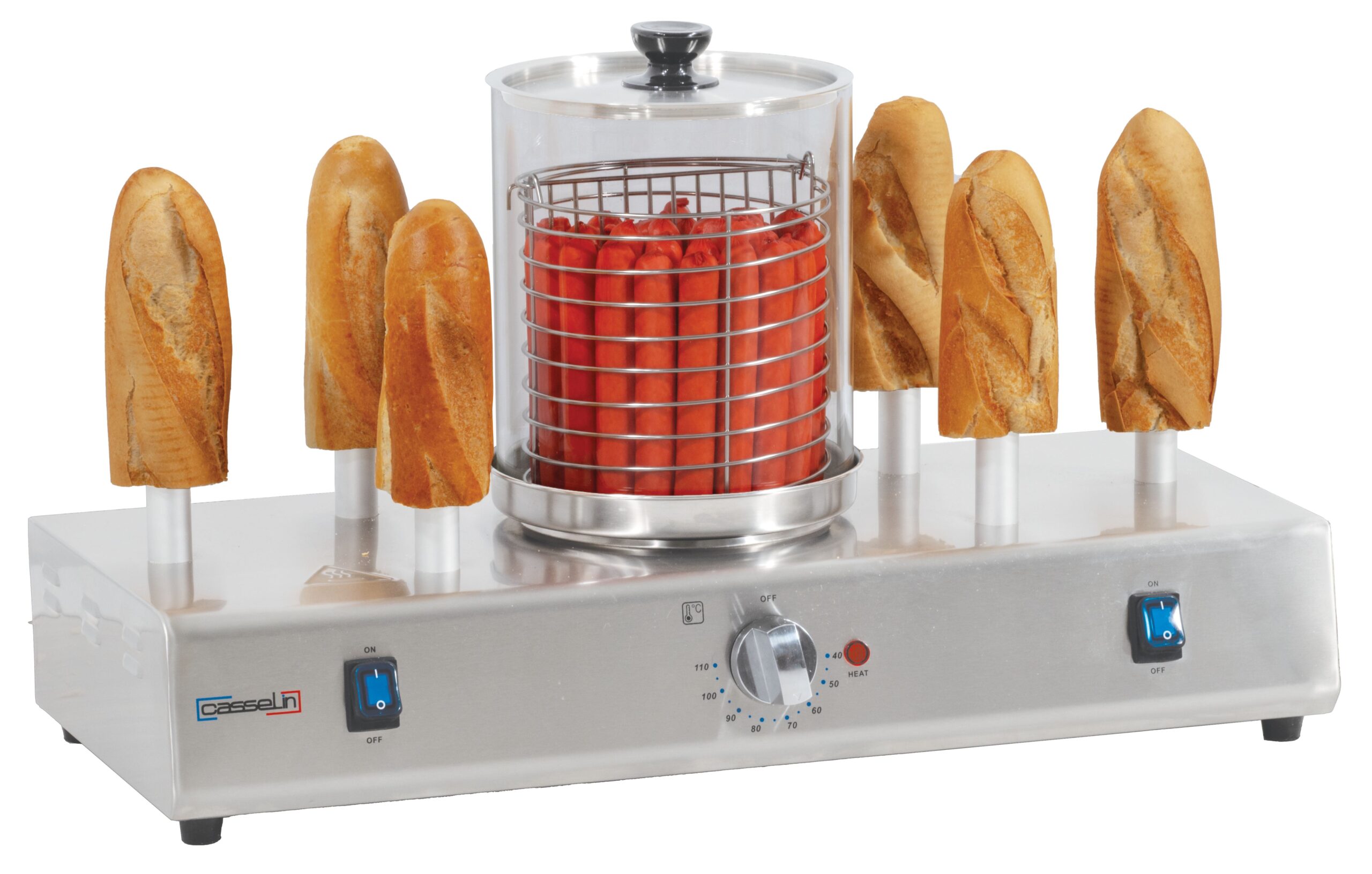 Machine Hotdog Parceller Chauffants