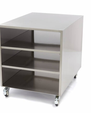 Maskinbord   Rustfrit Stål 60   80 Cm 120 Kg Bæreevne På Hjul