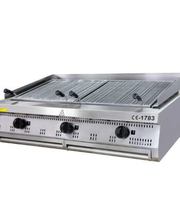 Premium Chargrill   Zoner Tredobbelt Enhed 90 Cm Dyb Gas