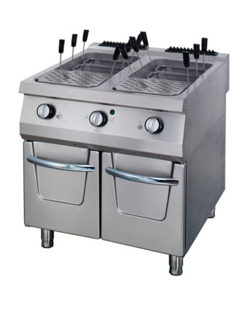 Premium Pasta Komfur Dobbelt Enhed 90 Cm Dyb Gas