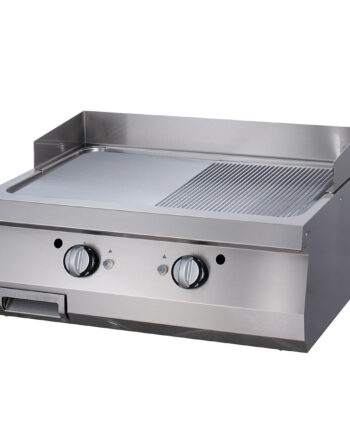 Premium Stegeplade Halvrillet Dobbelt Enhed 90 Cm Dyb Elektrisk